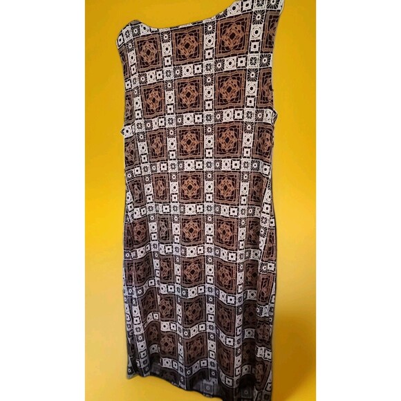 R & M Richards Women Geometric Puff-Print Necklace Dress Sz 16 New Excellent B7 - Picture 6 of 9